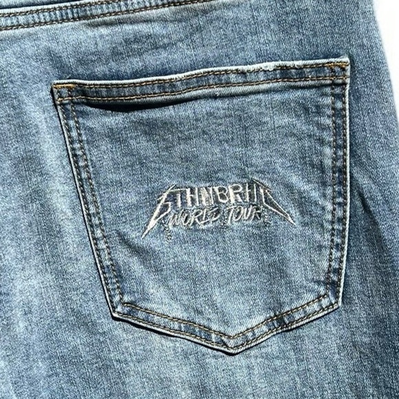 🌻6THNBRHD Studded Light Wash Skinny Jeans Size 30 {new condition] - Picture 9 of 12
